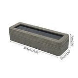 PU Leather Watch Organizer 6 Slot Storage Box Display for Men Women