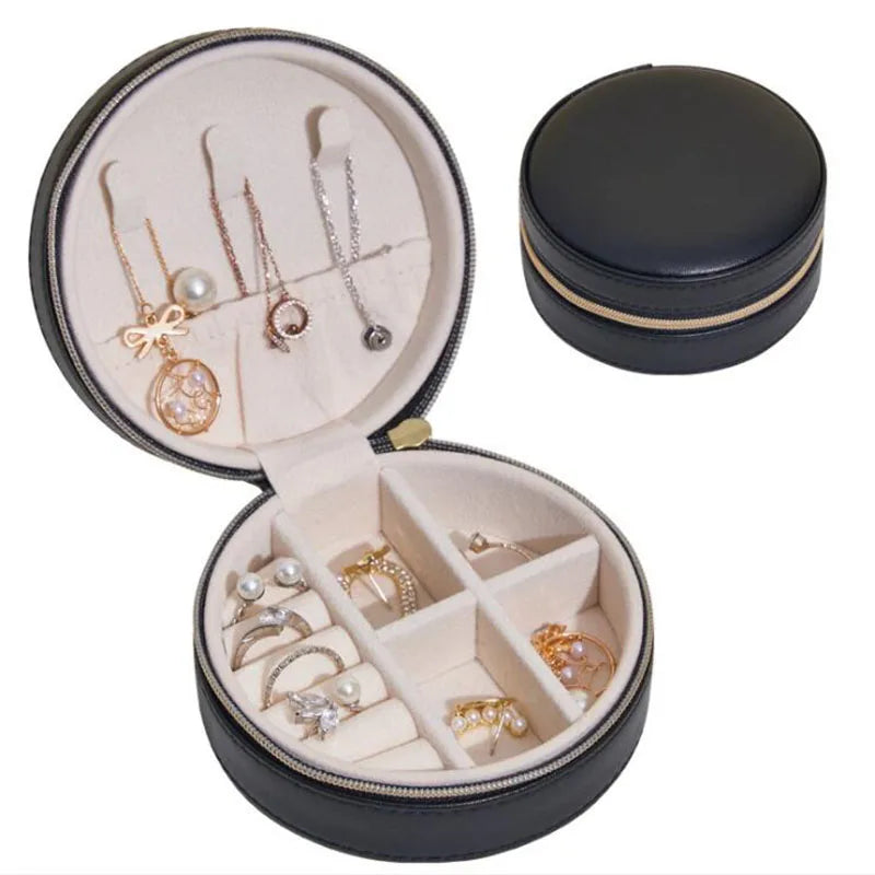 Portable Mini Travel Jewelry Case Organizer Box