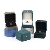 PU Leather Ring Box, Velvet Jewelry Ring Boxes for Proposal, Engagement, Wedding