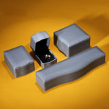 PU Leather Ring Wedding Earring Pendant Display Jewelry Storage Organizer