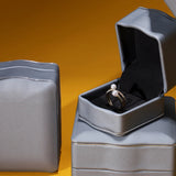 PU Leather Ring Wedding Earring Pendant Display Jewelry Storage Organizer