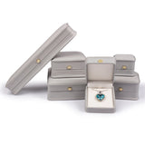 PU Leather Ring Jewelry Organizer Box Crown Clasp European Style