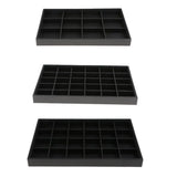 PU Leather Stackable Jewelry Tray Display Organizer