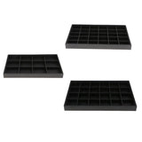 PU Leather Stackable Jewelry Tray Display Organizer
