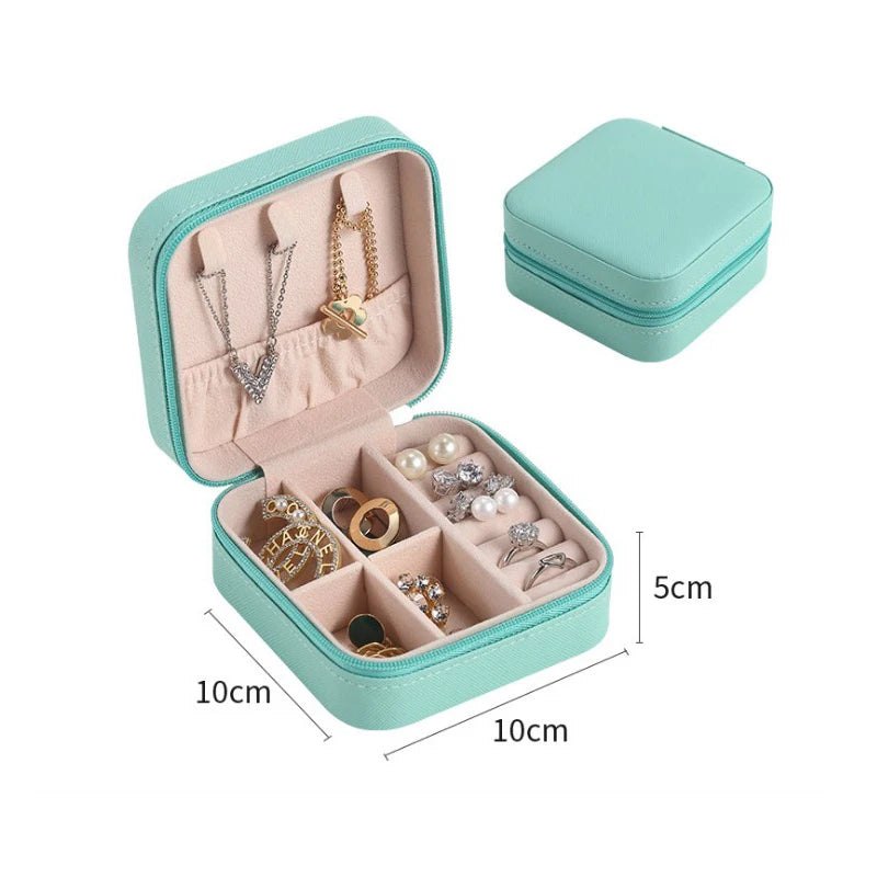 PU Leather/Velvet Earrings Ring Jewellery Case Storage