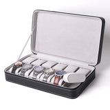 PU Leather Watch Box Jewelry Storage Organizer with Lock