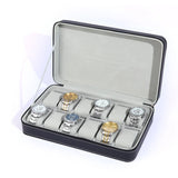 PU Leather Watch Box Jewelry Storage Organizer with Lock