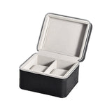 PU Leather Zipper Bag Watch Jewelry Collection Storage Box