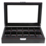 Transparent Display Storage Holder Case 12 Slot for Watch Jewelry