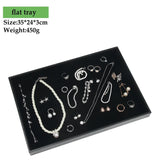 Jewelry Tray Organizer Storage Box Necklace Ring Earring Stand