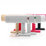 PU Velvet Jewelry Bracelet Storage Display Chain Watch T-Bar Rack Organizer