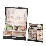 Princess Jewelry Box Double-Layer Wooden Storage
