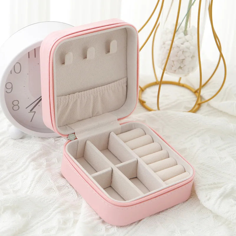 PU storage jewelry box earrings ring small jewelry box