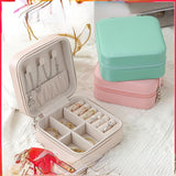 PU storage jewelry box earrings ring small jewelry box