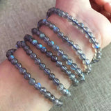 Feldspar Bracelet Woman Natural Ash Moonlight Stone Circle Multi-storey Bracelet