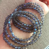 Feldspar Bracelet Woman Natural Ash Moonlight Stone Circle Multi-storey Bracelet