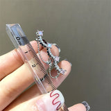 PUNKI Pink CZ Crystal Ear Cuff Clip Earrings Without Piercing