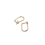 18K Copper Plated Mini French Ear Hook Earrings DIY Jewelry Accessories