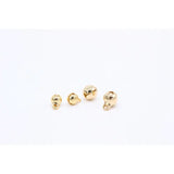 PURPLEGRAPE 18K Bell Zircon Loose Pearl Jewelry DIY Material