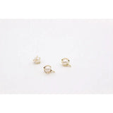 PURPLEGRAPE 18K Bell Zircon Loose Pearl Jewelry DIY Material