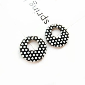 Purple Acetate Geometry Pendant DIY Earrings - Pack of 8