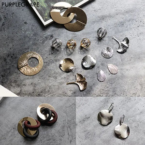 Copper Earrings Jewelry Accessories Pack of 4