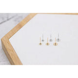 18K Copper Plated Flat Head Earrings DIY Hand Material Base Parts 20