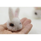 PURPLEGRAPE Wool Rabbit Jewelry Material DIY Earrings Rubber Band Accessories