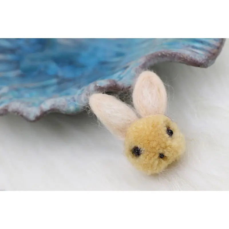 PURPLEGRAPE Wool Rabbit Jewelry Material DIY Earrings Rubber Band Accessories