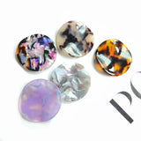 Purple Acetate Petal Earrings Set of 4