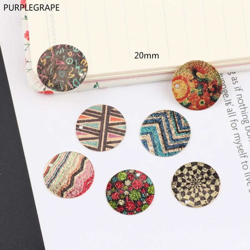 Japan Korea Vintage Metal Earrings Necklace Pendant 6pcs