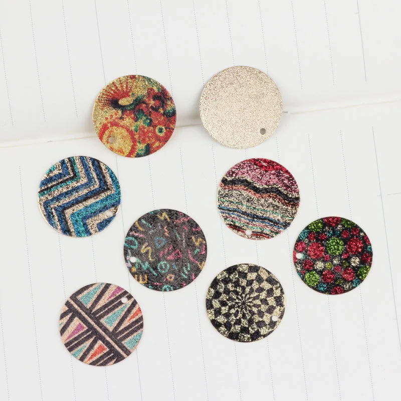 Japan Korea Vintage Metal Earrings Necklace Pendant 6pcs