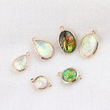 Purple Grape DIY Earrings Accessories Japanese Alloy Mermaid Water Drop Oval Pen