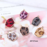 Leopard Print Geometric Jewelry Set 8 Pieces