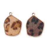 Leopard Print Geometric Jewelry Set 8 Pieces