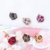 Leopard Print Geometric Jewelry Set 8 Pieces
