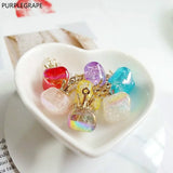 Minimalist Gem Candy 6pcs DIY Pendant Jewelry Earrings Hair Accessories Keychain