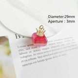 Minimalist Gem Candy 6pcs DIY Pendant Jewelry Earrings Hair Accessories Keychain