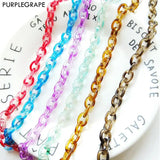 PURPLEGRAPE Plastic Resin Chain for DIY Jewelry