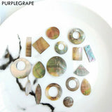 Natural Shell Pendant DIY Earring Jewelry Accessories 4 Pack