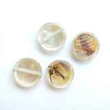 Japanese Acrylic Square Round Shell DIY Earrings Jewelry Material 8 Packs
