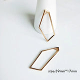 Minimalist Metal Geometry DIY Earrings