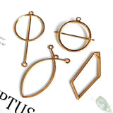 Minimalist Metal Geometry DIY Earrings