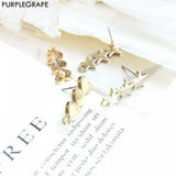 Minimalism Metal Star Love Ear Stud Earrings DIY 8 Pack