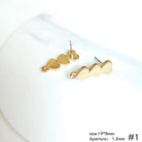 Minimalism Metal Star Love Ear Stud Earrings DIY 8 Pack