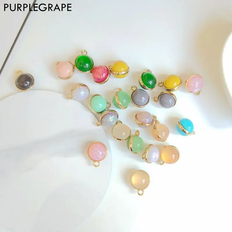 Minimalist Japanese Ball Pendant DIY Ear Accessories 12 Pack