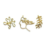 Geometric Alloy Pendant DIY Earrings Necklace Set