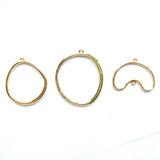 Geometric Alloy Pendant DIY Earrings Necklace Set