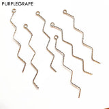 PURPLEGRAPE Minimalist Japanese Earrings Tassel DIY Pendants Pack of 6
