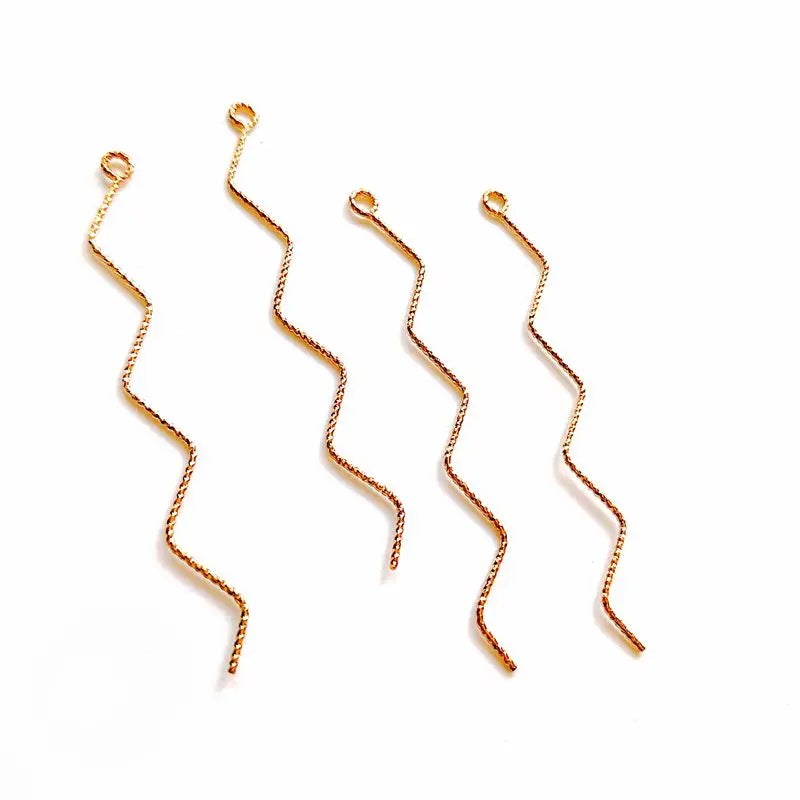 PURPLEGRAPE Minimalist Japanese Earrings Tassel DIY Pendants Pack of 6